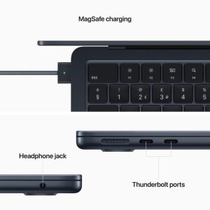 APPLE MacBook Air 13.6" (2022) - M2, 256 GB SSD, Midnight