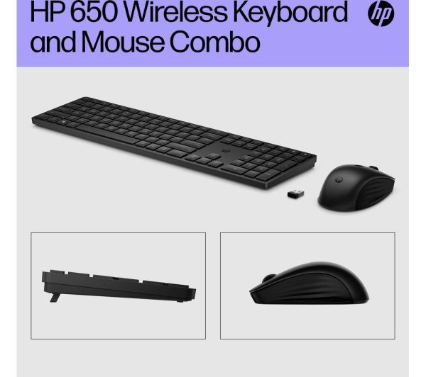 HP 650 Wireless Keyboard & Mouse Set - Black