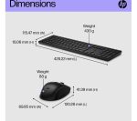 HP 650 Wireless Keyboard & Mouse Set - Black