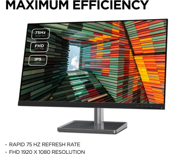 LENOVO L27m-30 27" Full HD IPS LED Monitor with LC50 Webcam - Black