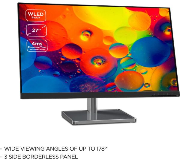 LENOVO L27m-30 27" Full HD IPS LED Monitor with LC50 Webcam - Black