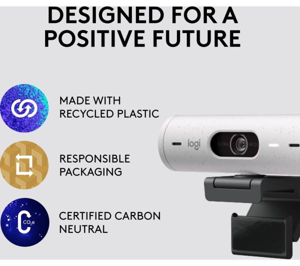 LOGITECH Brio 500 Full HD Webcam - Off-White
