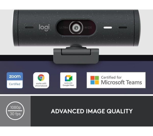 LOGITECH Brio 500 Full HD Webcam - Graphite