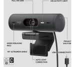 LOGITECH Brio 500 Full HD Webcam - Graphite