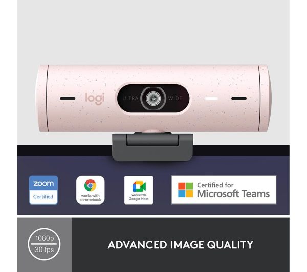 LOGITECH Brio 500 Full HD Webcam - Rose