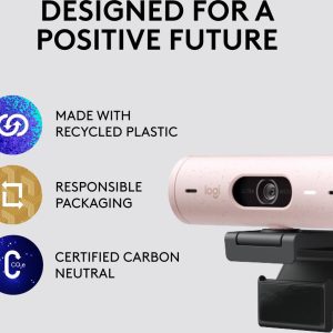 LOGITECH Brio 500 Full HD Webcam - Rose