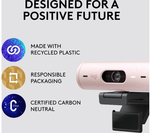 LOGITECH Brio 500 Full HD Webcam - Rose