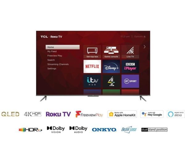 TCL 65RC630K Roku TV 65" Smart 4K Ultra HD HDR QLED TV