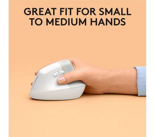 LOGITECH Lift Vertical For Mac Wireless Optical Ergonomic Mouse - Space Grey