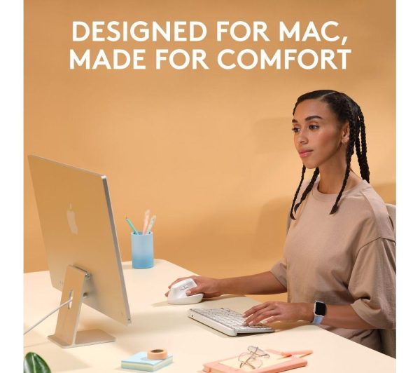 LOGITECH Lift Vertical For Mac Wireless Optical Ergonomic Mouse - Space Grey