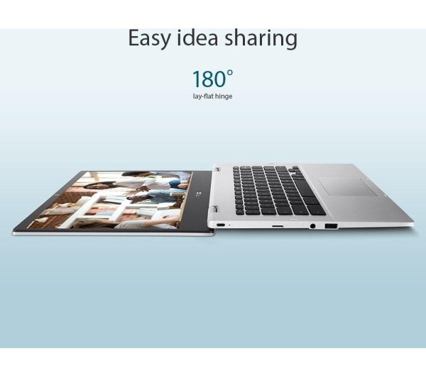 ASUS CX1 14" Chromebook - IntelÂ® CeleronÂ®, 64 GB eMMC, Silver