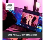 LOGITECH Brio 500 Full HD Webcam & Litra Glow Streaming Light Bundle