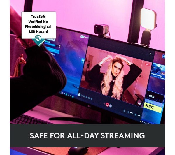 LOGITECH Brio 500 Full HD Webcam & Litra Glow Streaming Light Bundle