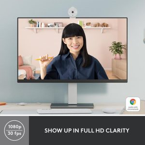 LOGITECH Brio 300 Full HD Webcam - Off-White
