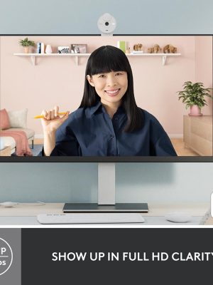 LOGITECH Brio 300 Full HD Webcam - Off-White