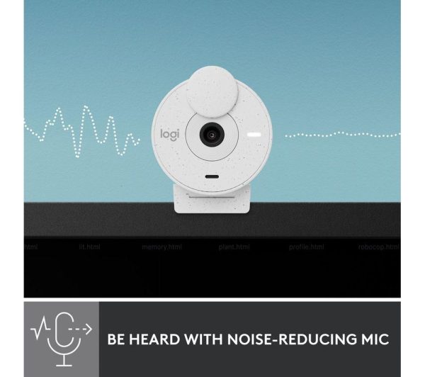 LOGITECH Brio 300 Full HD Webcam - Off-White