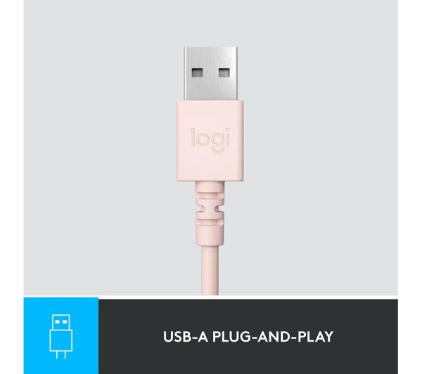 LOGITECH H390 Headset - Rose