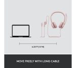 LOGITECH H390 Headset - Rose