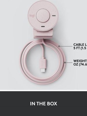 LOGITECH Brio 300 Full HD Webcam - Rose