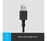 LOGITECH H390 Headset - Graphite