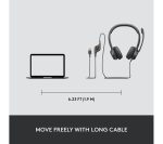 LOGITECH H390 Headset - Graphite