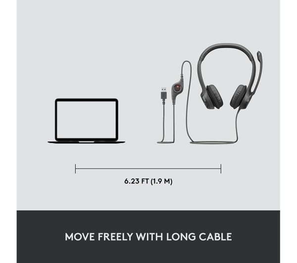 LOGITECH H390 Headset - Graphite