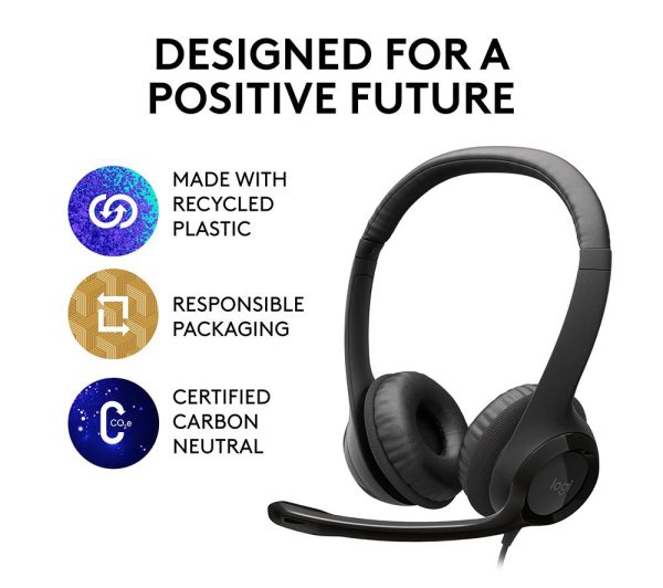 LOGITECH H390 Headset - Graphite