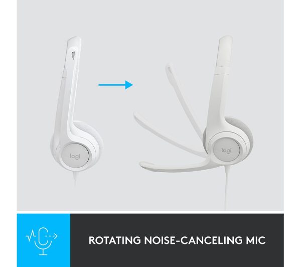 LOGITECH H390 Headset - Off-White