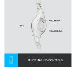 LOGITECH H390 Headset - Off-White
