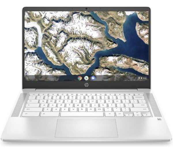 HP 14a-na0509sa 14" Refurbished Chromebook - IntelÂ® PentiumÂ® Silver, 64 GB eMMC, White (Very Good Condition)