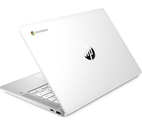 HP 14a-na0509sa 14" Refurbished Chromebook - IntelÂ® PentiumÂ® Silver, 64 GB eMMC, White (Very Good Condition)