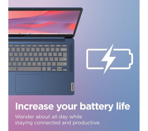 LENOVO IdeaPad Slim 3 14" Chromebook - MediaTek Kompanio 520, 64 GB eMMC, Blue