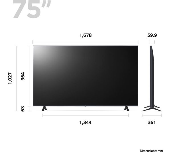LG 75UR80006LJ 75" Smart 4K Ultra HD HDR LED TV with Amazon Alexa