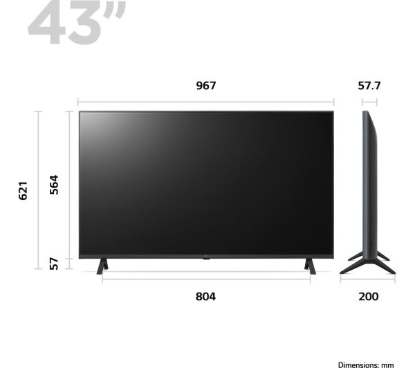 LG 43UR78006LK 43" Smart 4K Ultra HD HDR LED TV