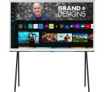 SAMSUNG The Serif LS01BG 43 inch Smart 4K Ultra HD HDR QLED TV in Cloud White (2022) - QE43LS01BGU