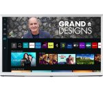 SAMSUNG The Serif LS01BG 43 inch Smart 4K Ultra HD HDR QLED TV in Cloud White (2022) - QE43LS01BGU