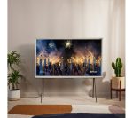 SAMSUNG The Serif LS01BG 43 inch Smart 4K Ultra HD HDR QLED TV in Cloud White (2022) - QE43LS01BGU