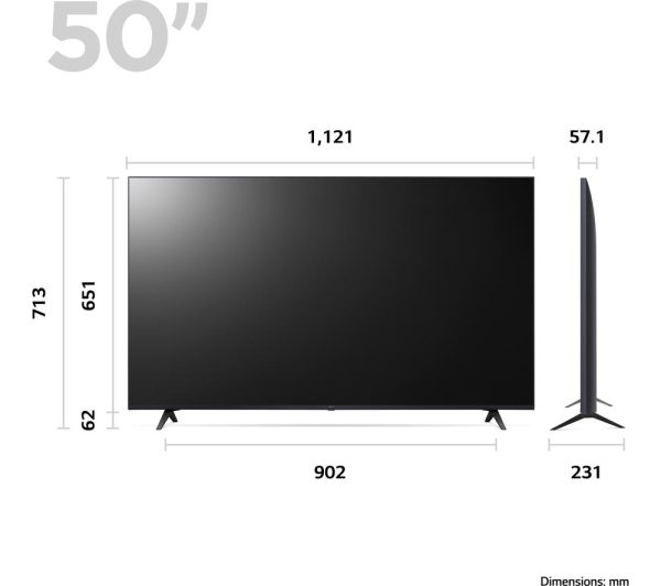 LG 50UR80006LJ 50" Smart 4K Ultra HD HDR LED TV with Amazon Alexa