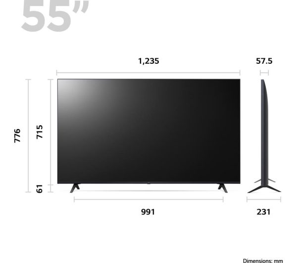 LG 55UR80006LJ 55" Smart 4K Ultra HD HDR LED TV with Amazon Alexa