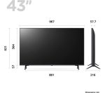 LG 43UR80006LJ 43" Smart 4K Ultra HD HDR LED TV with Amazon Alexa