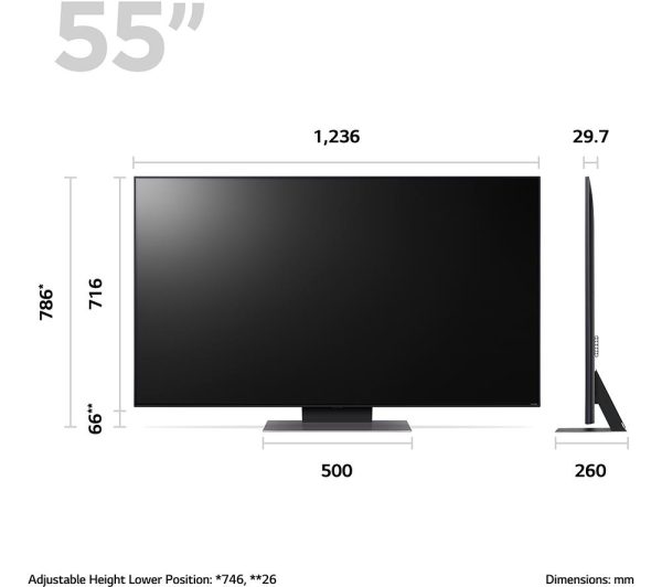 LG 55QNED816RE 55" Smart 4K Ultra HD HDR QNED TV with Amazon Alexa