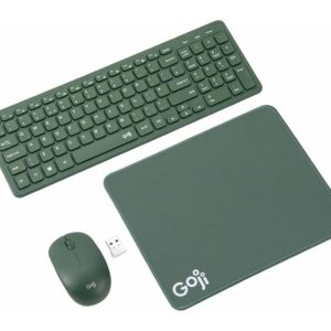 GOJI 3-in-1 Wireless Keyboard & Mouse Set - Green