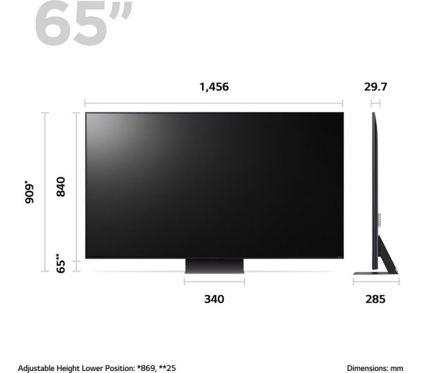 LG 65QNED816RE 65" Smart 4K Ultra HD HDR QNED TV with Amazon Alexa