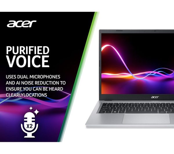 ACER Aspire 3 15.6" Laptop - AMD Ryzen 3, 128 GB SSD, Silver