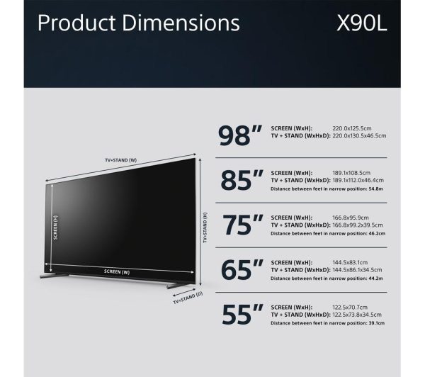 SONY BRAVIA XR55X90LU 55" Smart 4K Ultra HD HDR LED TV with Google Assistant