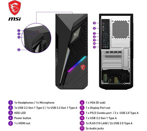 MSI MAG Infinite S3 Gaming PC - Intel® Core™ i5, RTX 4060 Ti, 1 TB SSD