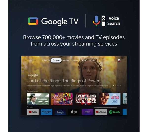SONY BRAVIA KD-43X75WLPU 43" Smart 4K Ultra HD HDR LED TV with Google TV & Assistant