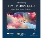 AMAZON Omni QLED Series Fire TV QL65F601U 65" Smart 4K Ultra HD HDR TV with Amazon Alexa