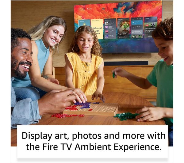 AMAZON Omni QLED Series Fire TV QL65F601U 65" Smart 4K Ultra HD HDR TV with Amazon Alexa