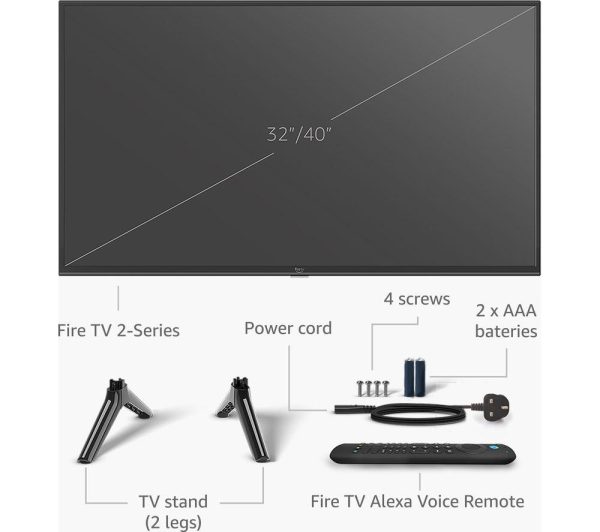 AMAZON 2-Series Fire TV HD40N200U 40" Smart HD Ready HDR LED TV with Amazon Alexa